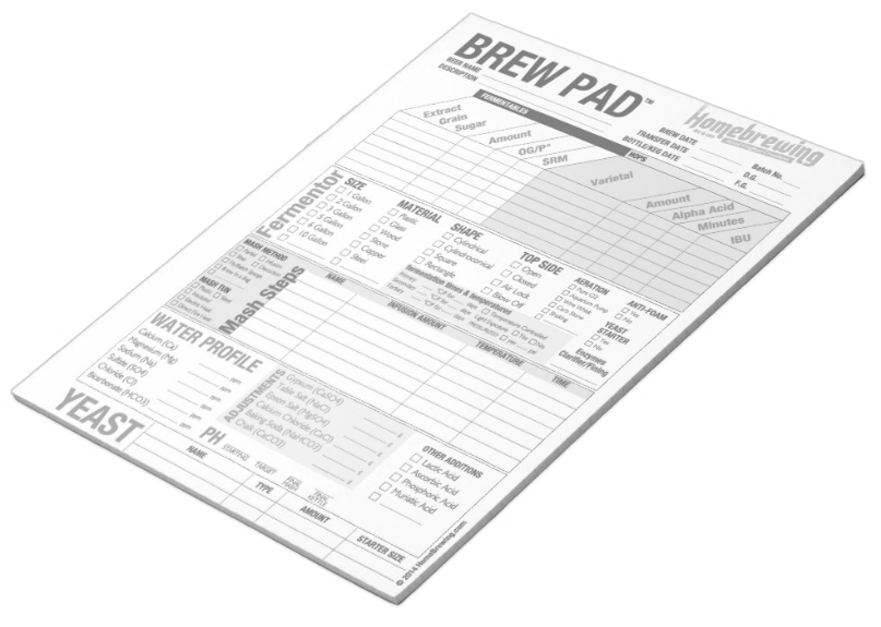 Order the Brew Pad Notepad