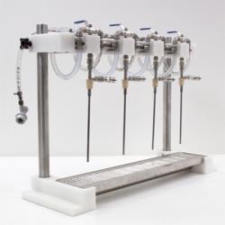 Micro Filling Systems 4 Head Counter Pressure Filler