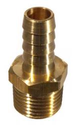 Brass - 1/2in. MPT x 1/2in. Barb