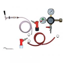 Draft Beer Refrigerator Keg Kit - Taprite Regulator - Single Tap - PIN LOCK