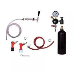 Draft Beer Refrigerator Keg Kit with 20oz CO2 Tank - Single Tap - PIN LOCK